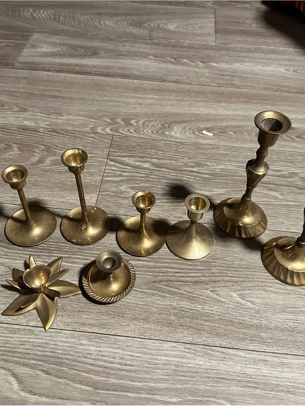 Vintage candle stick set